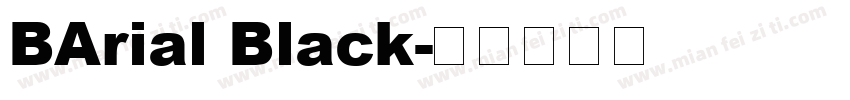 BArial Black字体转换